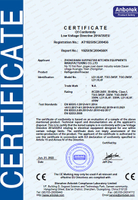 Certificato CE frigorifero e congelatore